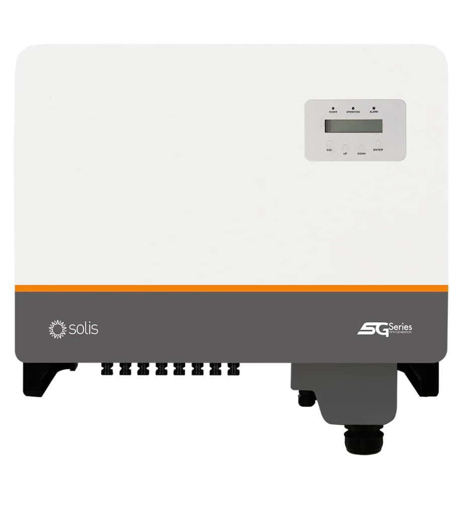 Solis S6 12kW Three Phase Low Voltage Hybrid Inverter The Solis Series 6 Hybrid inverter range offers advanced features suitable to meet and excel in todays solar market. Smart LCD display and Bluetooth allow for quick set-up in under 5 minutes (no Wi-Fi required), generator integration and so much more. Features: Allowable PV of up to 19.2kW, on the 200-1000V MPPT. 2-MPPTs, rated at 20/40A each, with 3-string inputs each allowing for 3 strings of 20A high power/current PV modules. Generator connectivity with automatic On/Off control. Parallel up to 6 inverters for up to 72kW of backup. 10 second, 200% surge power backup overload capability. 24 hour real-time intelligent energy management – Bluetooth/Wi-Fi/App. Uninterrupted power supply with 10ms reaction time. Comes with a Wi-Fi/LAN datalogger a 5-year warranty – extendable to 10-years. SA: NRS 097 certified but awaiting CoCT approval.